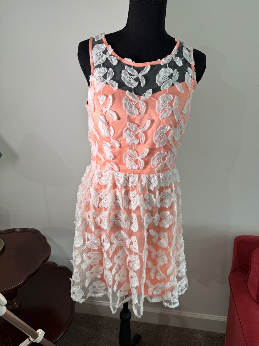 Gianni Bini Coral Pink Mini Dress
